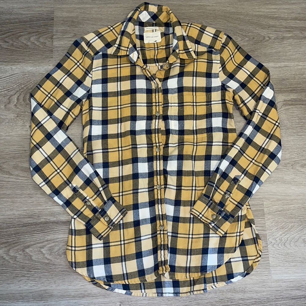 american eagle boyfriend fit flannel